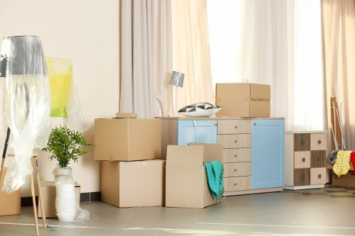 Man and van team handling a local move in Mile End