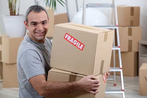 Man and van team preparing for a safe moving job