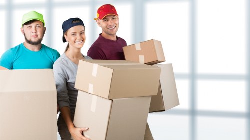 Protective equipment used during piano removals in Mileend