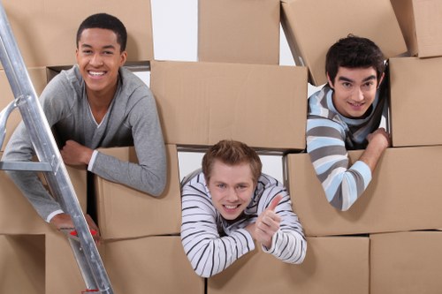 Mileend removals team loading furniture into a van