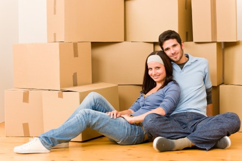 Removal team planning a move near Mile End with careful packing and transport