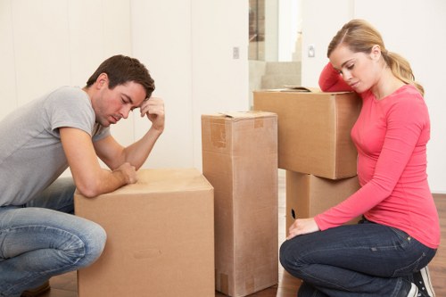 Moving van loaded for a same day removals service in Mile End